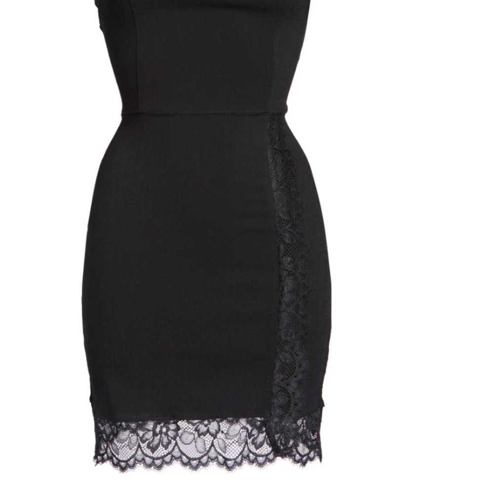 Free People Premonitions Bodycon Dress Black Lace - Picture 6 of 6